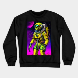 Mutant Turtle in Spacesuit Crewneck Sweatshirt